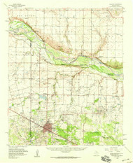 Electra, Texas 1958 (1959) USGS Old Topo Map Reprint 15x15 TX Quad 107882