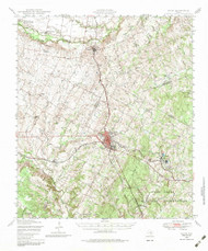 Elgin, Texas 1948 (1984) USGS Old Topo Map Reprint 15x15 TX Quad 107889