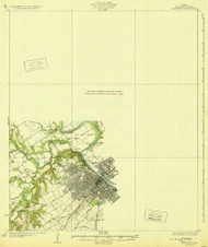 Waco, Texas 1931 () USGS Old Topo Map Reprint 15x15 TX Quad 123952