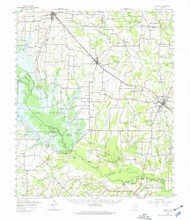 Emory, Texas 1956 (1977) USGS Old Topo Map Reprint 15x15 TX Quad 107935