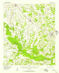 Emory, Texas 1956 (1957) USGS Old Topo Map Reprint 15x15 TX Quad 107938
