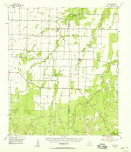 Eola, Texas 1957 (1958) USGS Old Topo Map Reprint 15x15 TX Quad 107960