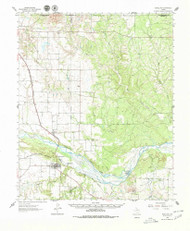 Estelline, Texas 1961 (1980) USGS Old Topo Map Reprint 15x15 TX Quad 107976