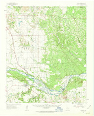 Estelline, Texas 1961 (1963) USGS Old Topo Map Reprint 15x15 TX Quad 107978