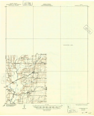 Farmersville, Texas 1930 (1949) USGS Old Topo Map Reprint 15x15 TX Quad 108043