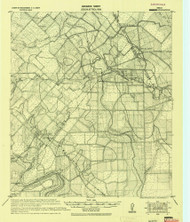 Fayetteville, Texas 1919 () USGS Old Topo Map Reprint 15x15 TX Quad 123966