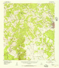 Fleming, Texas 1954 (1956) USGS Old Topo Map Reprint 15x15 TX Quad 108114