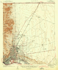 Fort Bliss, Texas 1942 () USGS Old Topo Map Reprint 15x15 TX Quad 108212