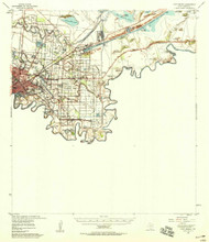 Fort Brown, Texas 1955 (1958) USGS Old Topo Map Reprint 15x15 TX Quad 108214