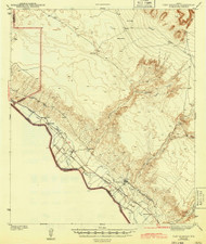 Fort Hancock, Texas 1943 () USGS Old Topo Map Reprint 15x15 TX Quad 108227