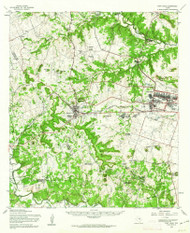 Fort Hood, Texas 1958 (1962) USGS Old Topo Map Reprint 15x15 TX Quad 108232