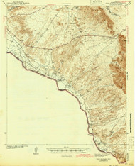 Fort Quitman, Texas 1943 () USGS Old Topo Map Reprint 15x15 TX Quad 108241