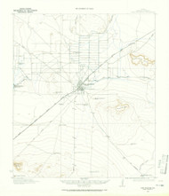 Fort Stockton, Texas 1921 (1965) USGS Old Topo Map Reprint 15x15 TX Quad 108245