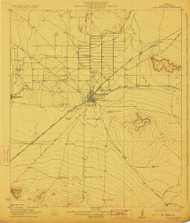 Fort Stockton, Texas 1923 () USGS Old Topo Map Reprint 15x15 TX Quad 123992