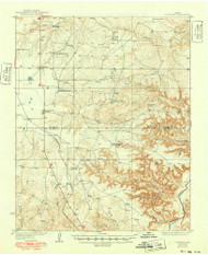 Fourways, Texas 1936 (1949) USGS Old Topo Map Reprint 15x15 TX Quad 108275