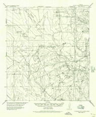 Cross, Texas 1956 (1956) USGS Old Topo Map Reprint 15x15 TX Quad 108294