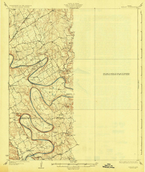 Godley Texas 1928 USGS Old Topo Map Reprint 15x15 TX Quad 128486 godley-texas-1928-usgs-old-topo-map-reprint-15x15-tx-quad-128486