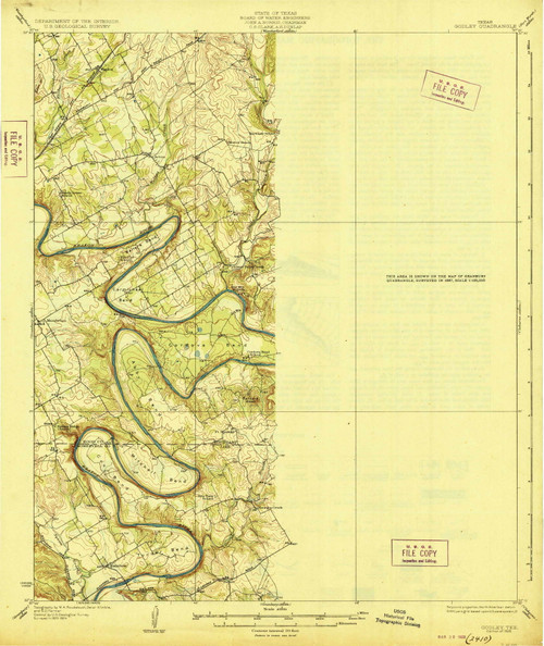 Godley Texas 1928 USGS Old Topo Map Reprint 15x15 TX Quad 128487 Godley Texas 1928 USGS Old Topo Map Reprint 15x15 TX Quad 128487