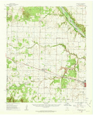 Goodlett, Texas 1960 (1962) USGS Old Topo Map Reprint 15x15 TX Quad 108532