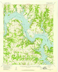 Gordonville, Texas 1958 (1959) USGS Old Topo Map Reprint 15x15 TX Quad 108545