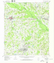 Grand Saline, Texas 1959 (1979) USGS Old Topo Map Reprint 15x15 TX Quad 108567