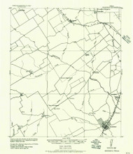 Groesbeck, Texas 1957 () USGS Old Topo Map Reprint 15x15 TX Quad 110461