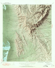 Guadalupe Peak, Texas 1933 (1972) USGS Old Topo Map Reprint 15x15 TX Quad 110478