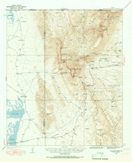 Guadalupe Peak, Texas 1933 (1967) USGS Old Topo Map Reprint 15x15 TX Quad 110482