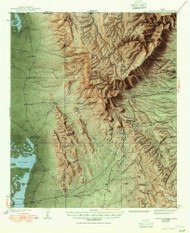 Guadalupe Peak, Texas 1940 (1949) USGS Old Topo Map Reprint 15x15 TX Quad 110485
