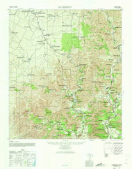 Hackberry, Texas 1947 (1973) USGS Old Topo Map Reprint 15x15 TX Quad 110519