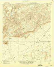 Hess Canyon, Texas 1923 (1946) USGS Old Topo Map Reprint 15x15 TX Quad 110717