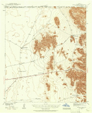 Hueco Tanks, Texas 1939 (1961) USGS Old Topo Map Reprint 15x15 TX Quad 110725