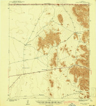 Hueco Tanks, Texas 1940 () USGS Old Topo Map Reprint 15x15 TX Quad 110726