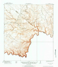 Indian Wells, Texas 1918 (1949) USGS Old Topo Map Reprint 15x15 TX Quad 110988