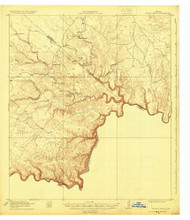 Indian Wells, Texas 1918 (1924) USGS Old Topo Map Reprint 15x15 TX Quad 128466