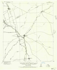 Jewett, Texas 1956 (1956) USGS Old Topo Map Reprint 15x15 TX Quad 111082