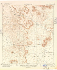 Jordan Gap, Texas 1930 (1949) USGS Old Topo Map Reprint 15x15 TX Quad 109869