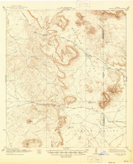 Jordan Gap, Texas 1930 (1946) USGS Old Topo Map Reprint 15x15 TX Quad 109870
