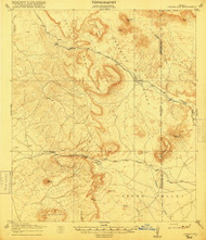 Jordan Gap, Texas 1918 () USGS Old Topo Map Reprint 15x15 TX Quad 128440