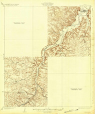 Juction, Texas 1932 () USGS Old Topo Map Reprint 15x15 TX Quad 128520