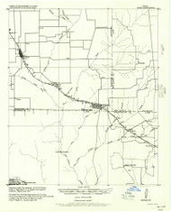 Kemp, Texas 1957 () USGS Old Topo Map Reprint 15x15 TX Quad 109945