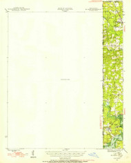 Kildare, Texas 1944 (1954) USGS Old Topo Map Reprint 15x15 TX Quad 334689