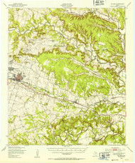 Killeen, Texas 1947 (1953) USGS Old Topo Map Reprint 15x15 TX Quad 110003