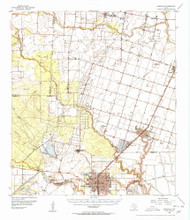 Kingsville, Texas 1954 (1956) USGS Old Topo Map Reprint 15x15 TX Quad 110023