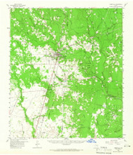 Kirbyville, Texas 1958 (1966) USGS Old Topo Map Reprint 15x15 TX Quad 110039