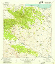 La Parra Ranch, Texas 1955 (1956) USGS Old Topo Map Reprint 15x15 TX Quad 110140