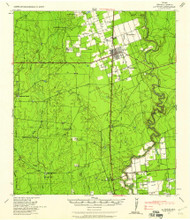 La Pryor, Texas 1939 (1958) USGS Old Topo Map Reprint 15x15 TX Quad 110150