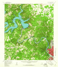 Lake Travis, Texas 1959 (1960) USGS Old Topo Map Reprint 15x15 TX Quad 110252