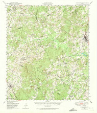 Lexington, Texas 1948 (1974) USGS Old Topo Map Reprint 15x15 TX Quad 110410