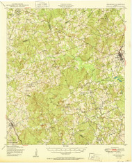 Lexington, Texas 1950 () USGS Old Topo Map Reprint 15x15 TX Quad 110411